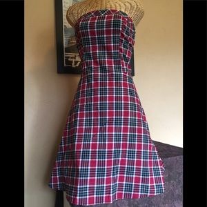 💥 final price 💥 Plaid strapless dress